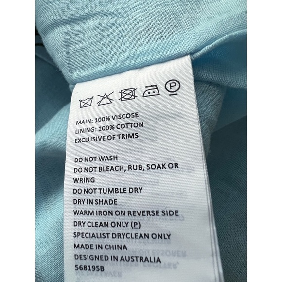 Nwt Bardot Floral Rah Rah Skirt in Sky Roses Size 6 - Picture 8 of 10